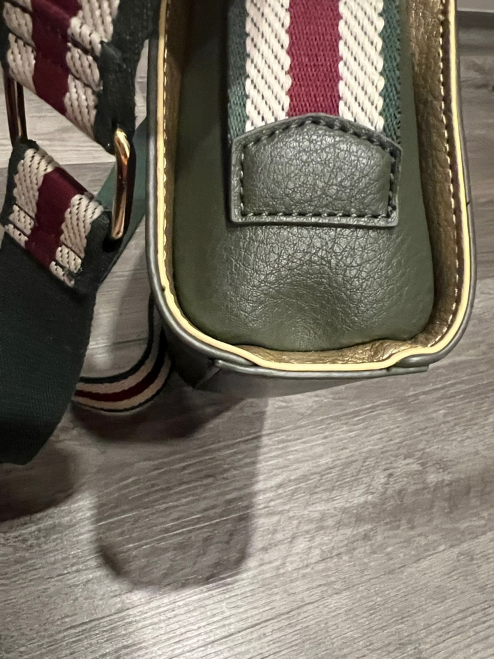 Joules Zia Vegan Leather Camera Bag - Khaki Green - Picture 16 of 16